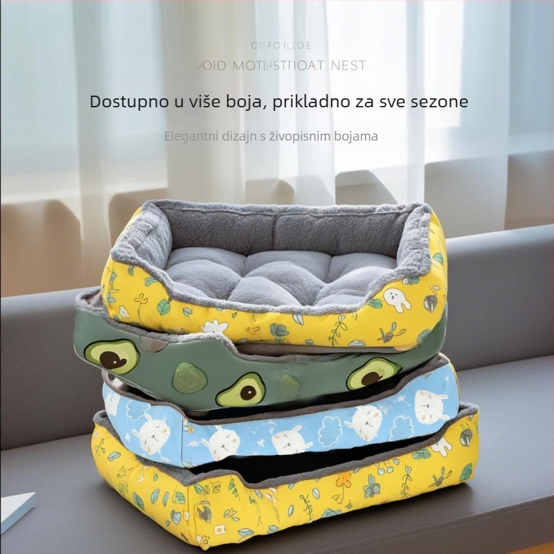 Gnijezdo za kućne ljubimce – psi i mačke, sve sezone unutarnja kućica, periva, prozračna i topla, pogodno za male i velike pse