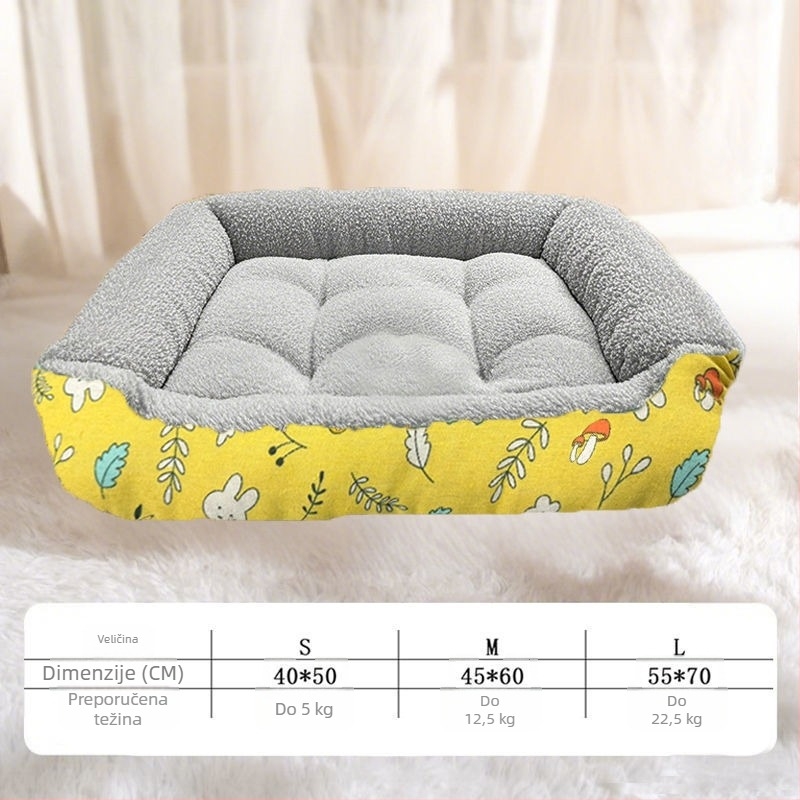 Gnijezdo za kućne ljubimce – psi i mačke, sve sezone unutarnja kućica, periva, prozračna i topla, pogodno za male i velike pse