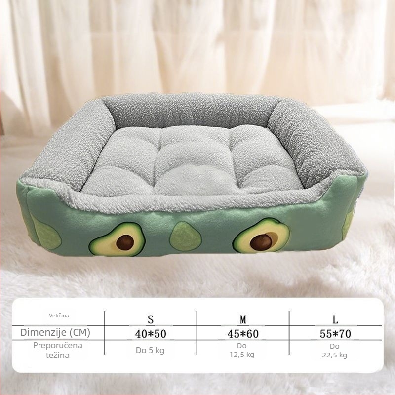 Gnijezdo za kućne ljubimce – psi i mačke, sve sezone unutarnja kućica, periva, prozračna i topla, pogodno za male i velike pse