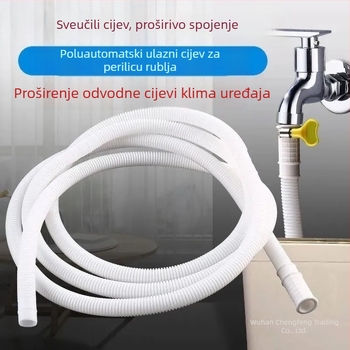 Višenamjenski vodeni spoj za ulaz i odvod perilice i klima – PE materijal, Model 1, dvostruka uporaba (ulaz/odvod)