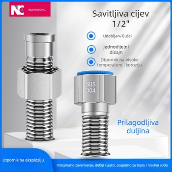 Inlet cijev od nehrđajućeg čelika 304 za WC bojler, navoj, 1.0 MPa, 100°C
