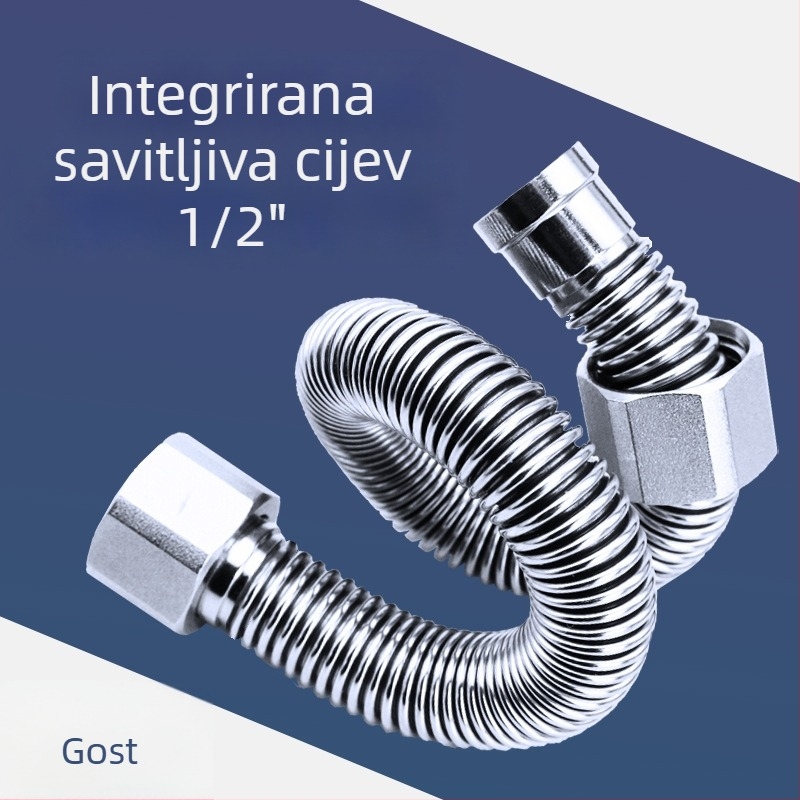 Inlet cijev od nehrđajućeg čelika 304 za WC bojler, navoj, 1.0 MPa, 100°C
