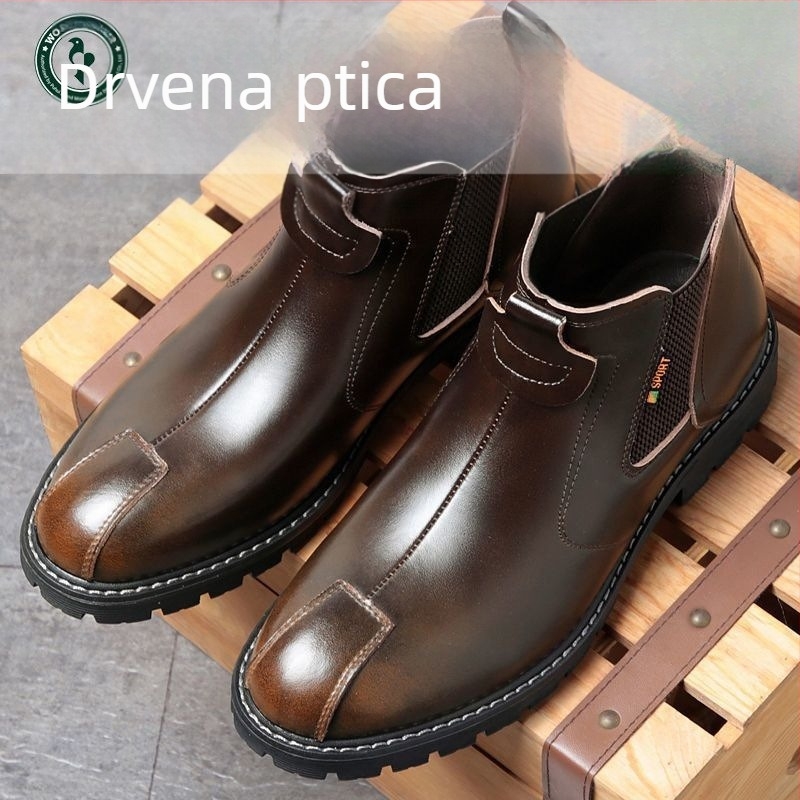 Muške visoke čizme Yak Bird od nubuka, vulkanizirani gumeni potplat, EVA uložak, prozračan, retro stil