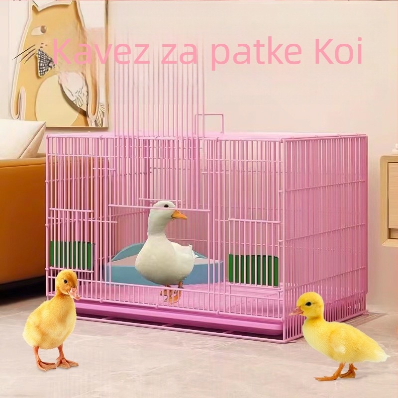 Unutarnji metalni kavez za male patke i prepelice – otporan na miris, kompaktni kućni kavez za perad