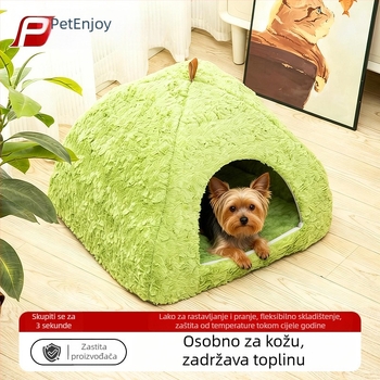 Pedi Bear pliš mačja jazbina i šator za kućne ljubimce, zatvoren, topao, za sve sezone