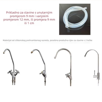 Ulazna cijev za kućni pročišćivač vode, s kompaktnom slavinom i prozirnim fleksibilnim cijevima (CE potvrda)