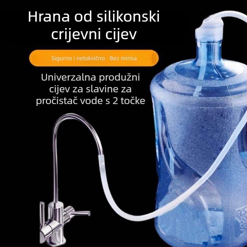 Ulazna cijev za kućni pročišćivač vode, s kompaktnom slavinom i prozirnim fleksibilnim cijevima (CE potvrda)