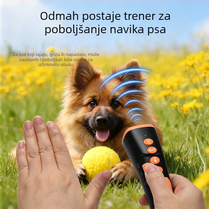 Forest King Ultrazvučni repelent za pse - Inteligentan, Ručni, Prijenosni, Vanjski, Plastični
