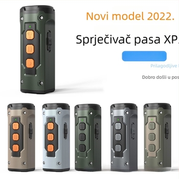 Ultrazvučni trener za pse sa svjetlom — tri sonde, visoka snaga, ABS plast