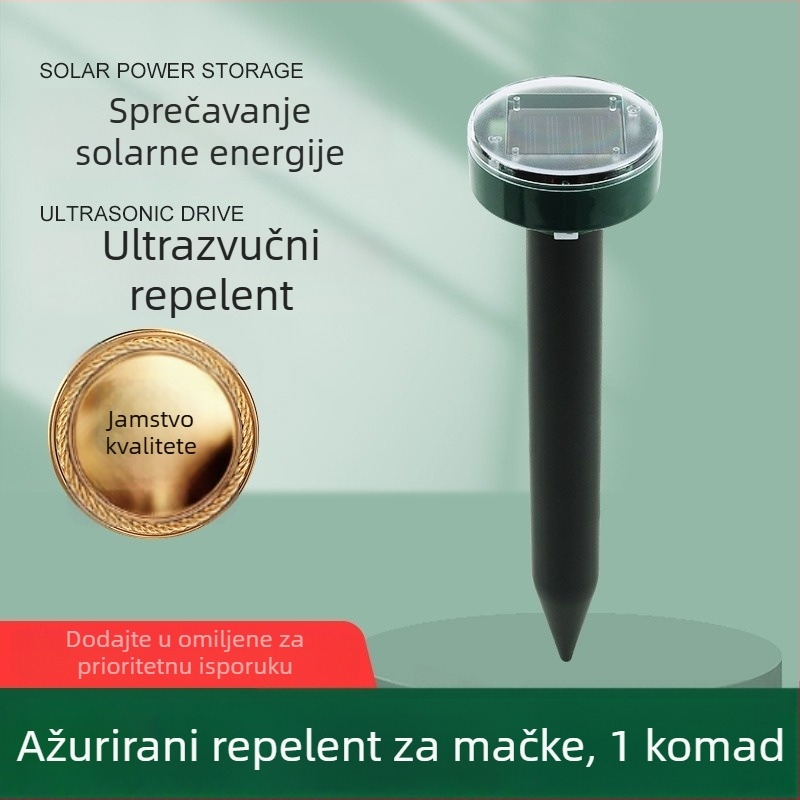Ultrazvučni vanjski repelent za mačke, dugotrajan elektronički repelent