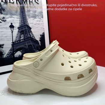 Croos Little Whale ženske sandale s EVA debelim potplatom 3 cm+, protuklizne, amortizacija i potpora stopalu, prozračne za vanjsku plažu