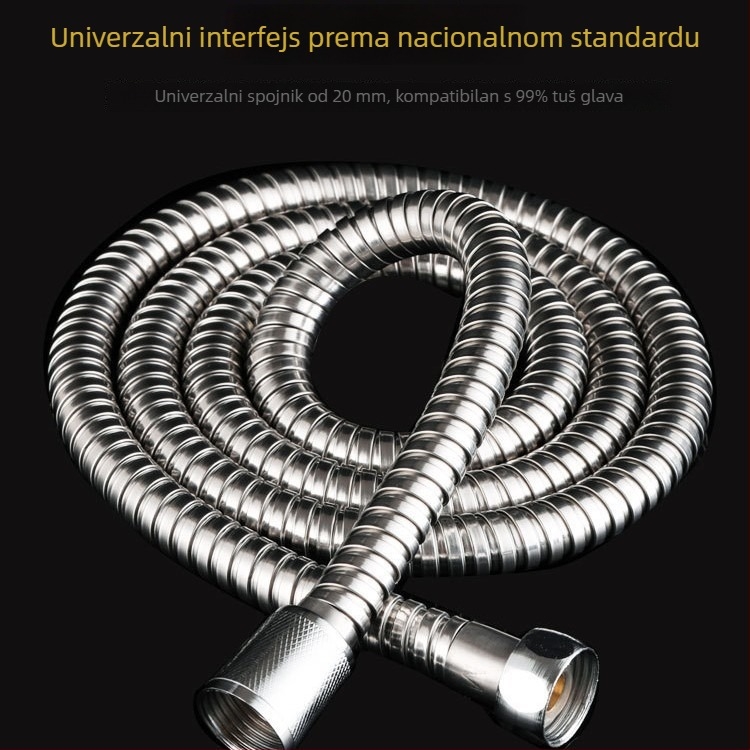 Tuš cijev za bojler kupaonice – nehrđajući čelik, model A040, 1,6 MPa, 0–90°C, viseća instalacija