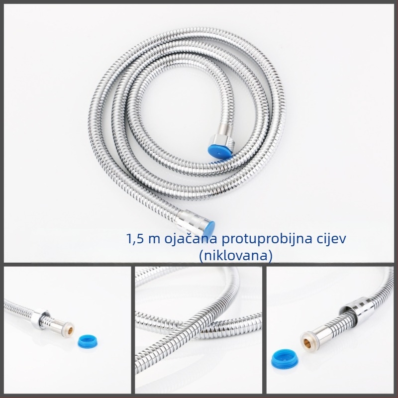 Tuš cijev za bojler kupaonice – nehrđajući čelik, model A040, 1,6 MPa, 0–90°C, viseća instalacija
