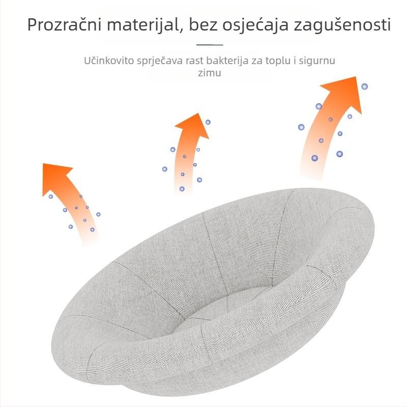 Drveno okruglo gnijezdo za mačke — ležište za kućne ljubimce i kavez