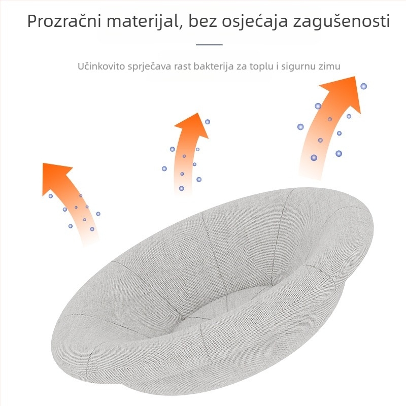 Drveno okruglo gnijezdo za mačke — ležište za kućne ljubimce i kavez