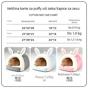 Leglo za kućne ljubimce – zimsko toplo pamučno gnijezdo za mala životinja (Šifra proizvoda: ZY345; Materijal: Drugo; Kategorija: Leglo za kućne ljubimce)