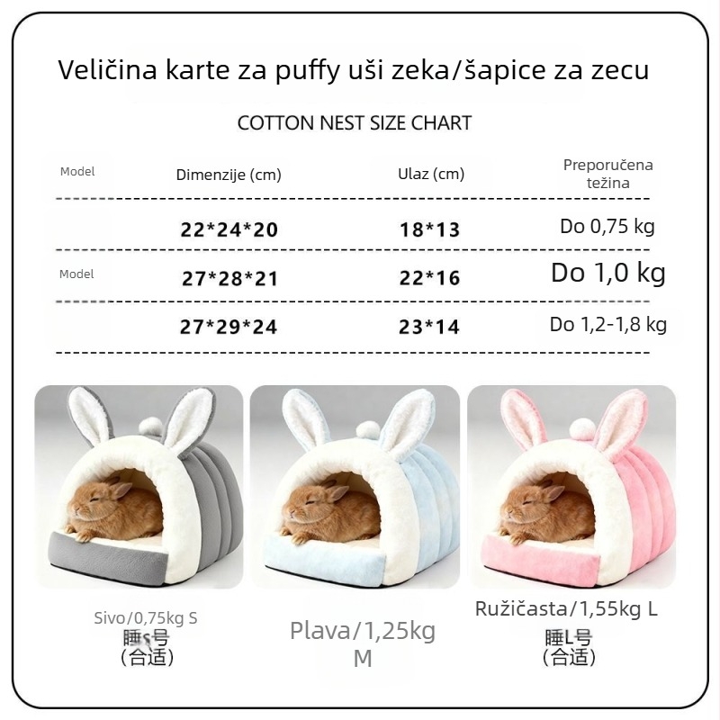 Leglo za kućne ljubimce – zimsko toplo pamučno gnijezdo za mala životinja (Šifra proizvoda: ZY345; Materijal: Drugo; Kategorija: Leglo za kućne ljubimce)