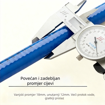 Nehrđajući čelični kovani crijevo za bojler za vodu, 4-točkovno sučelje, 304, 3 MPa, 100°C