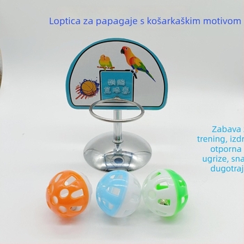 Metalni stalak za papagaje — interaktivna edukativna igračka za obuku, brend Chuanbao