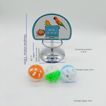 Metalni stalak za papagaje — interaktivna edukativna igračka za obuku, brend Chuanbao