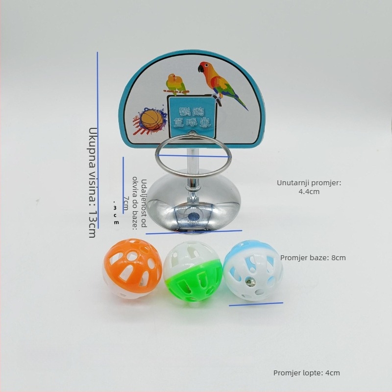 Metalni stalak za papagaje — interaktivna edukativna igračka za obuku, brend Chuanbao