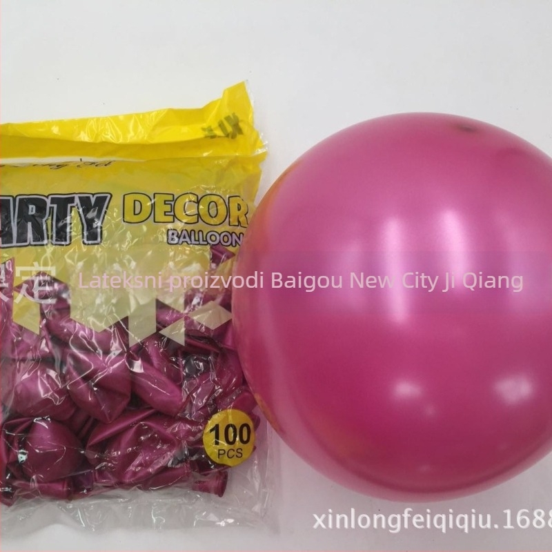 Xinlongfei latex dekorativni okrugli balon za svadbeni luk s perlastim efektom i tiskom logotipa
