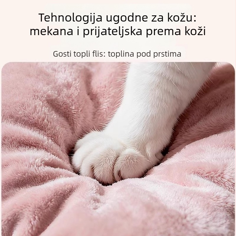 Mačje gnijezdo od pliša, toplo, cijele godine, univerzalno za mačke, model PJY-001