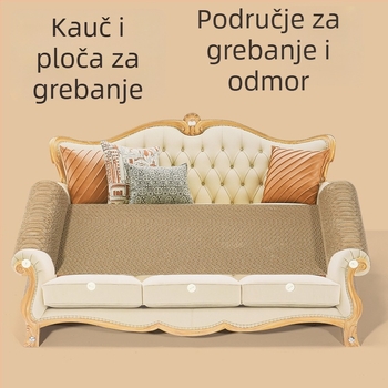 Kombinirano mačje gnijezdo i grebalica — valovita karton, pastoralni stil, paket od 8, pogodno za male mačke