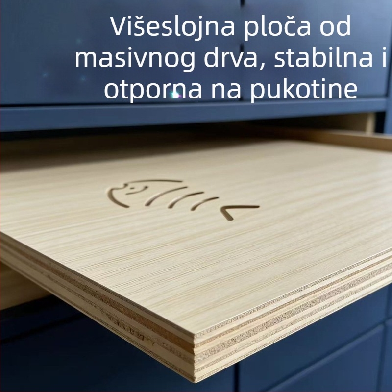 Drvena višeslojna kućica za mačke s ležajem i dvostrukom pločom za grebanje, za unutarnju uporabu