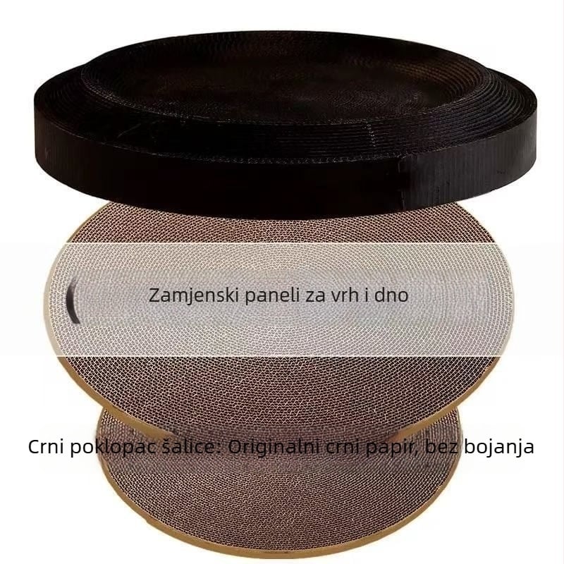 Mačje gnijezdo i grebanje od valovitog papira za odrasle mačke i mačiće, jednostavan stil