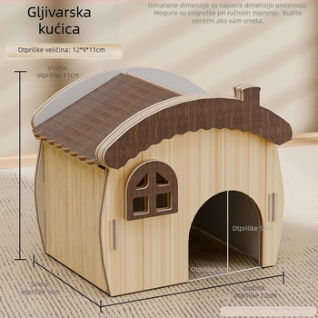 Drveno gnijezdo za hamster – drvena vila Charming Fox za hamster, sve sezone