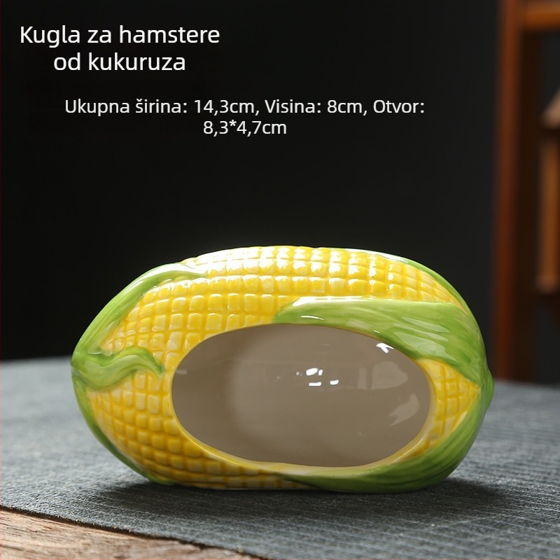 Keramičko gnijezdo za hamstera s karikaturalnim stilom, prozračan i lako za čišćenje, pogodno za ljeto, porijeklo Dehua