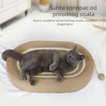 Integrirana grebalica za mačke s gnijezdom – sisal materijal, pastoralni stil, paket 1