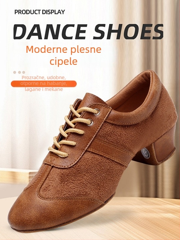 KCdance plesne cipele za odrasle, unisex, potplat od kože, uobičajene debljina, profesionalno mekana potplata za vježbanje