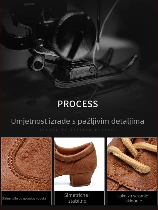 KCdance plesne cipele za odrasle, unisex, potplat od kože, uobičajene debljina, profesionalno mekana potplata za vježbanje