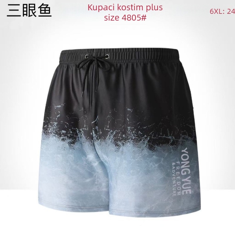 Muške kupaće hlače slobodnog kroja, tiskani uzorak, poliester tkanina, 220 g težine