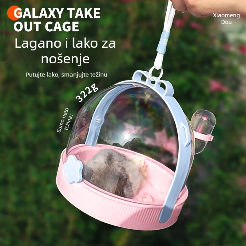 Prijenosni kavez za hrčke - prozirni plastični kućište, pogodno za hrčke, brenda Little Cute Pocket