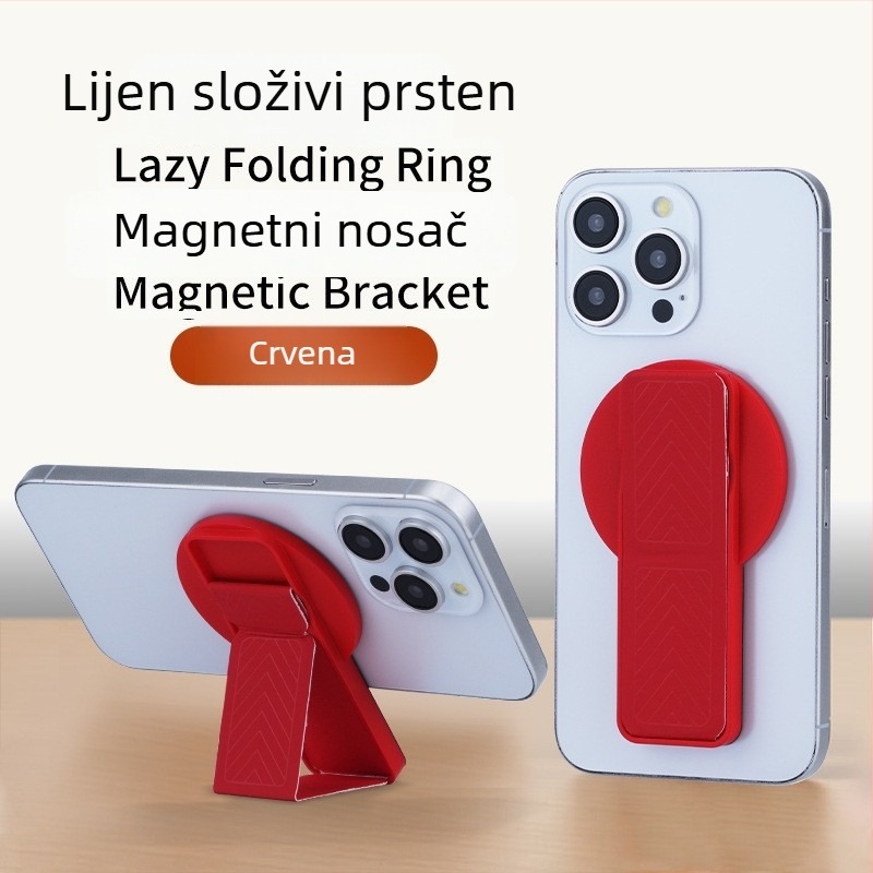 Nothing Držač za telefon na stražnjoj strani s nevidljivim magnetskim prstenom, 360° rotacija, kožni sklopivi stolni nosač univerzalni