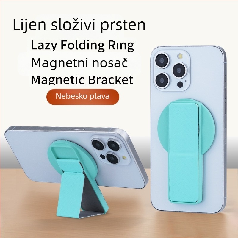 Nothing Držač za telefon na stražnjoj strani s nevidljivim magnetskim prstenom, 360° rotacija, kožni sklopivi stolni nosač univerzalni