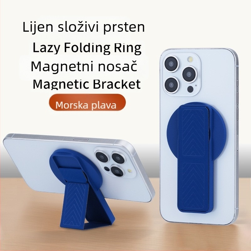 Nothing Držač za telefon na stražnjoj strani s nevidljivim magnetskim prstenom, 360° rotacija, kožni sklopivi stolni nosač univerzalni