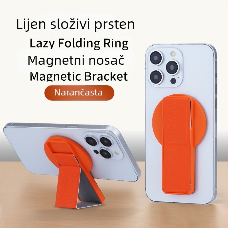 Nothing Držač za telefon na stražnjoj strani s nevidljivim magnetskim prstenom, 360° rotacija, kožni sklopivi stolni nosač univerzalni