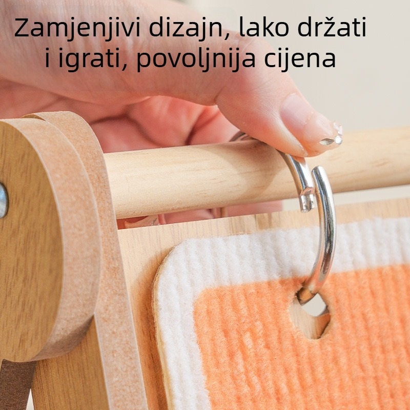 Meow Fairy Mačja grebalica s ukrasnim okvirom za fotografije — Višenamjenska, Zamjenjiva površina, Materijal: Density Board, Stil: Cute