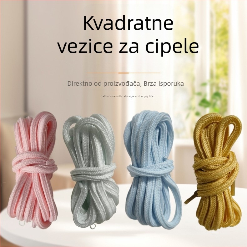 Vezice Jianhua, model 01, za sportske tenisice, stil četiri smjera, sportski trendovi, duljina podesiva