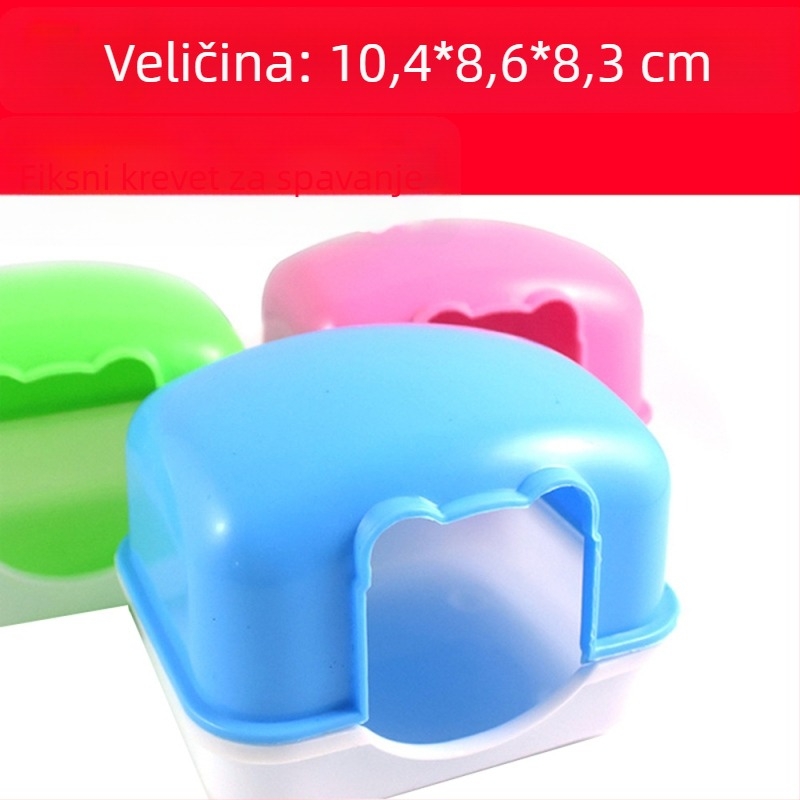 Kavez za hrčka s gnijezdom i dvorcem – osmerokutni unutarnji habitat, plastika, zabava