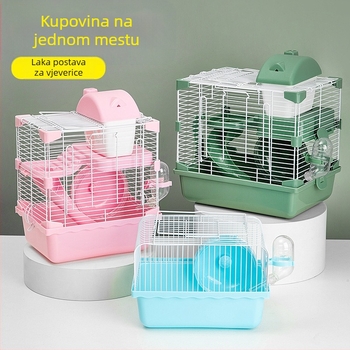 Kavez za hamstere s dvorcem, dvostruki kat — Plastika; Podrijetlo: Quanzhou, Fujian; Značka: Son Favorite; Za hamstere; Pogodno za sva godišnja doba.