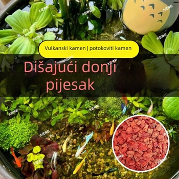 Dekorativni set vulkanskih kamenja za akvarije i uređenje okoliša sa dnom podloge