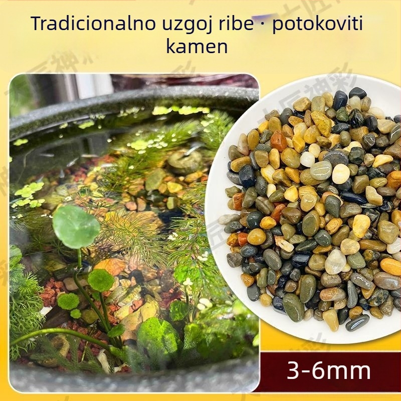 Dekorativni set vulkanskih kamenja za akvarije i uređenje okoliša sa dnom podloge