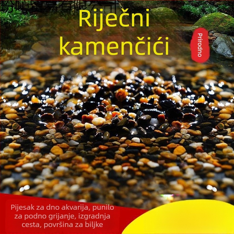 Kamenje za dno akvarija za kornjače – bez ispiranja, dekorativni šljunak, marka Bin