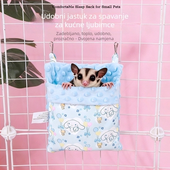 Wenrong gnijezdo za hamster – od tekstila, četiri sezone, pravokutni oblik, unutarnja uporaba, održava toplinu