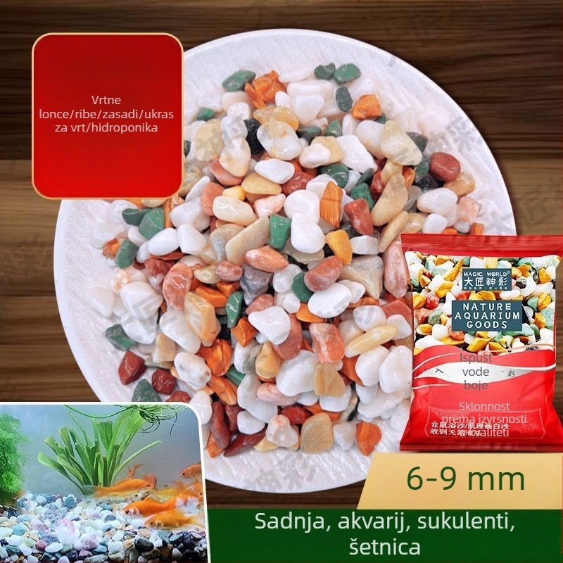 Prirodni Rain Flower kamenje za dno akvarija, površina za hidroponiku i ukras za sukulente.